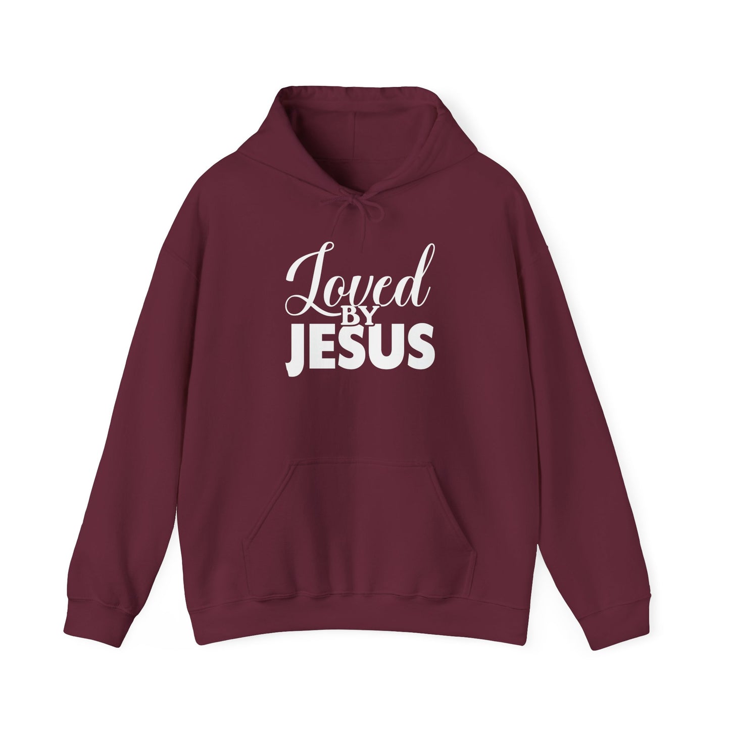 Loved by Jesus" Unisex Heavy Blend™ Hoodie – Comfortable, Stylish, Faith-Inspired Sweatshirt