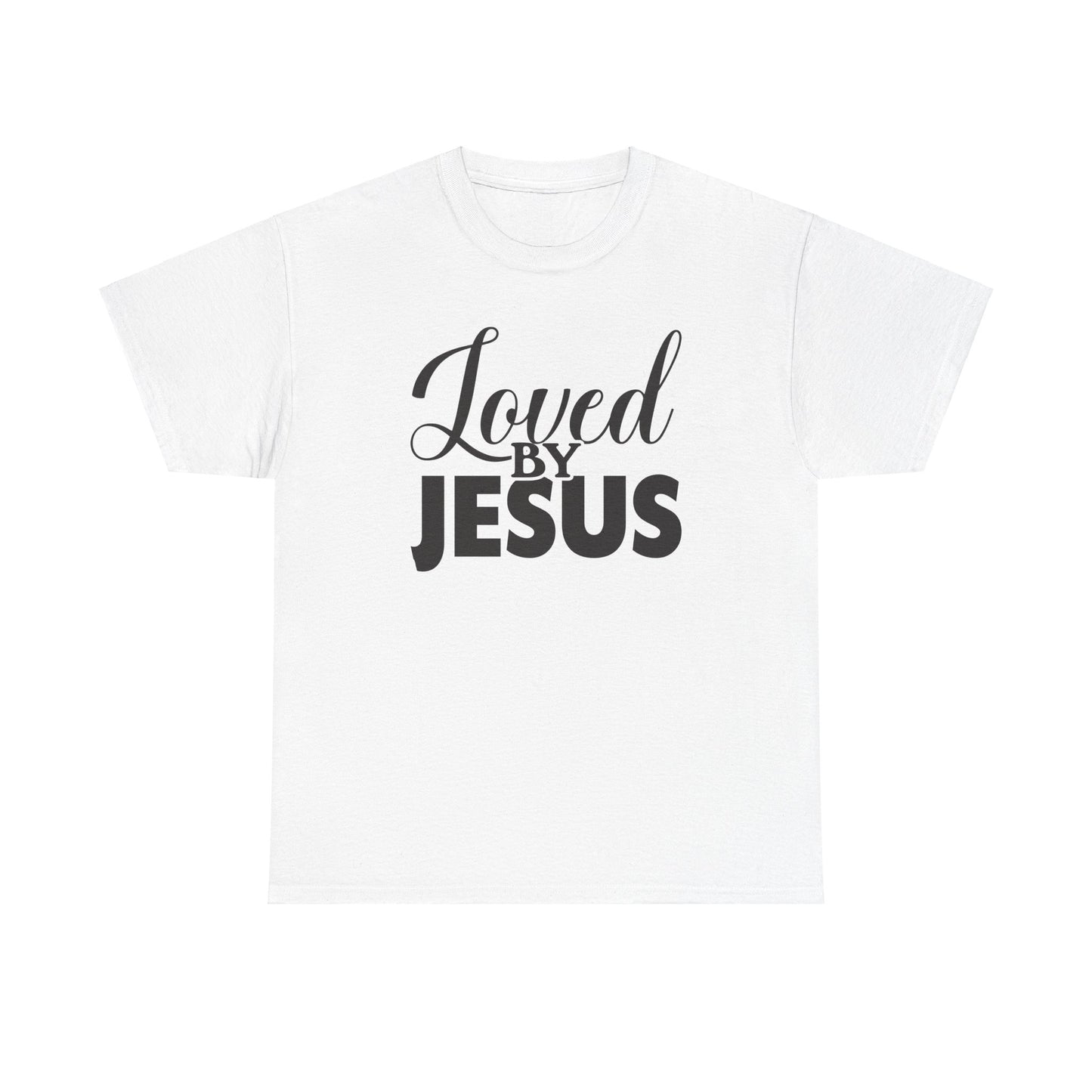 “Loved by Jesus - Unisex Heavy Cotton Tee | Faith-Based Inspirational T-Shirt for Everyday Wear”