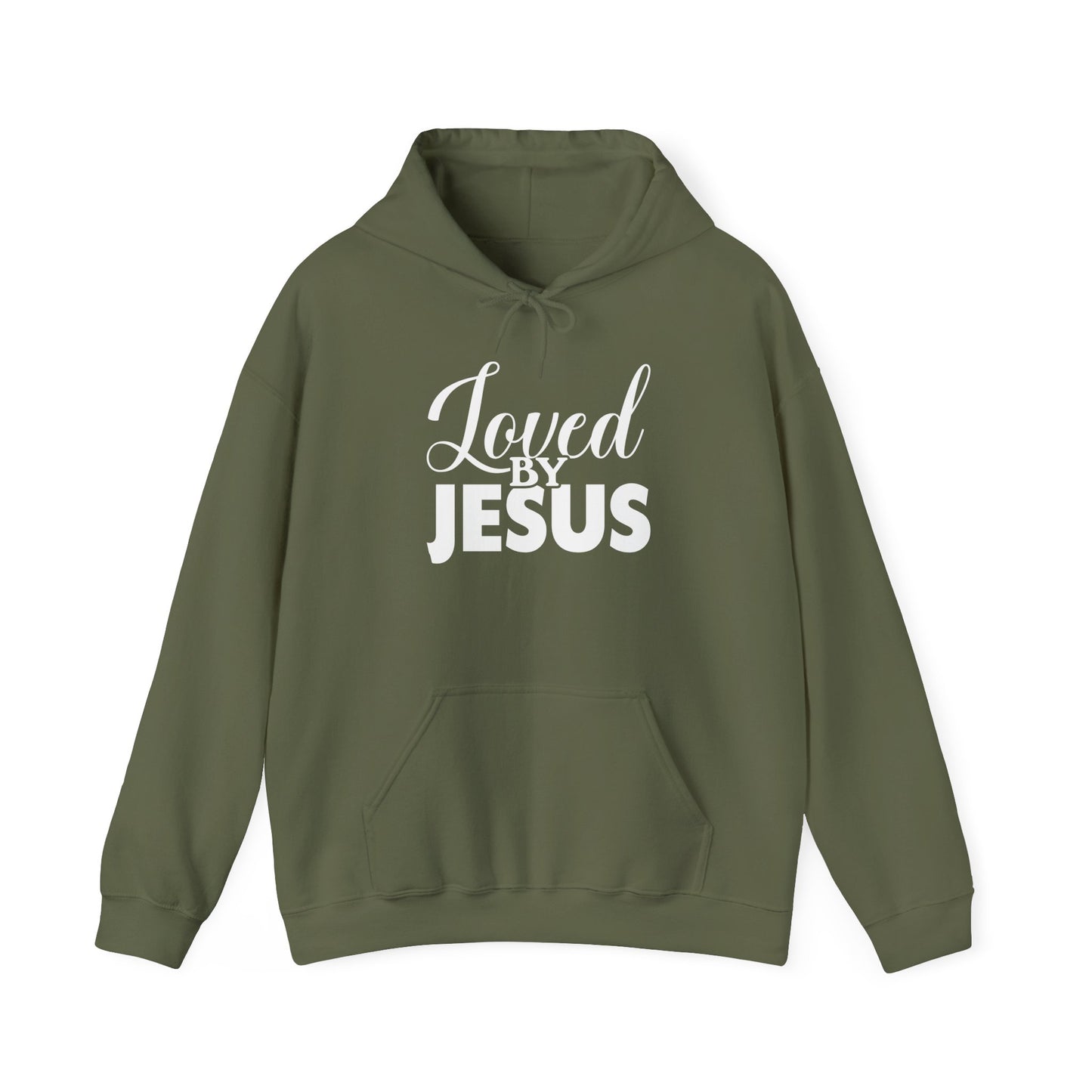 Loved by Jesus" Unisex Heavy Blend™ Hoodie – Comfortable, Stylish, Faith-Inspired Sweatshirt