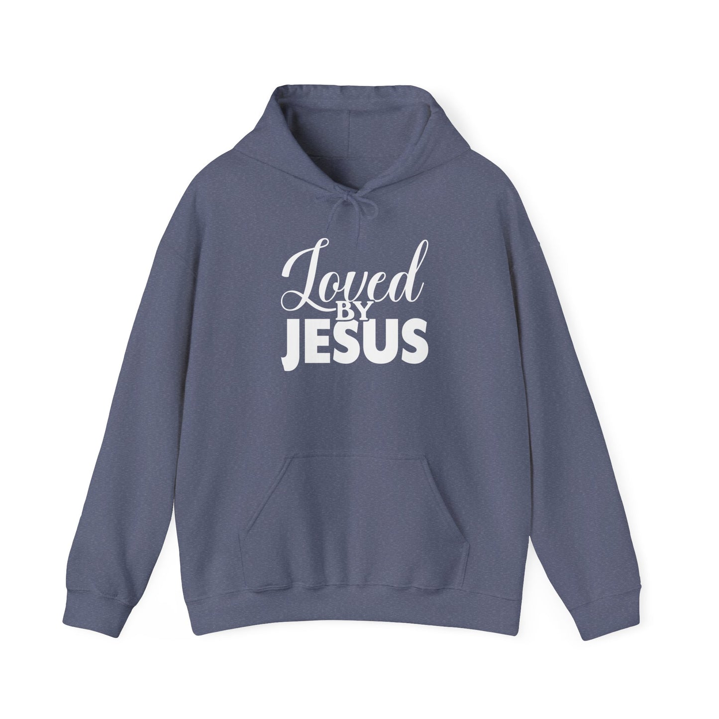 Loved by Jesus" Unisex Heavy Blend™ Hoodie – Comfortable, Stylish, Faith-Inspired Sweatshirt