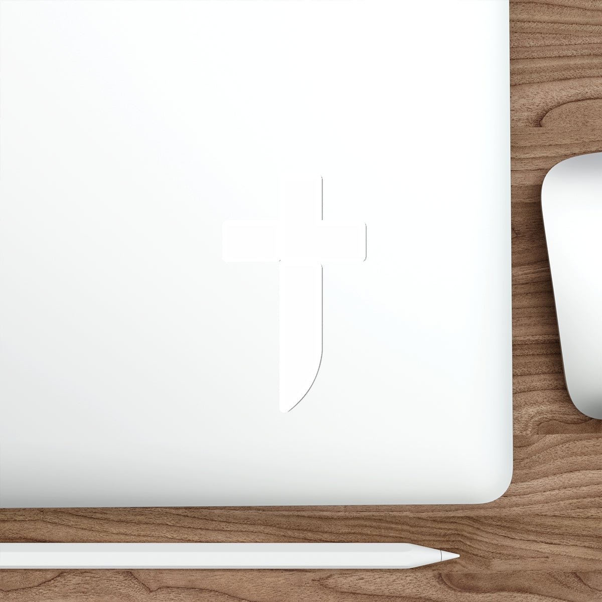 "Sword Cross Die-Cut Sticker"