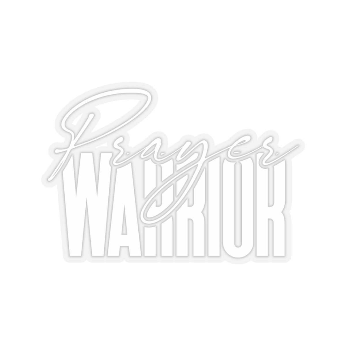 “Prayer Warrior Kiss-Cut Stickers – Durable, Stylish, and Perfect for Any Surface”