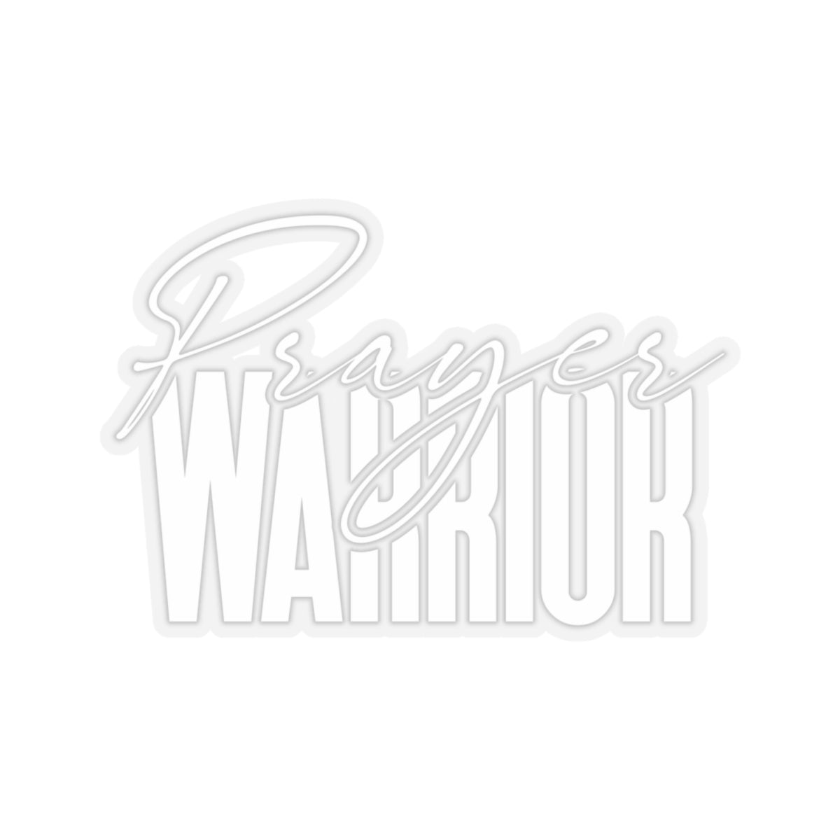 “Prayer Warrior Kiss-Cut Stickers – Durable, Stylish, and Perfect for Any Surface”