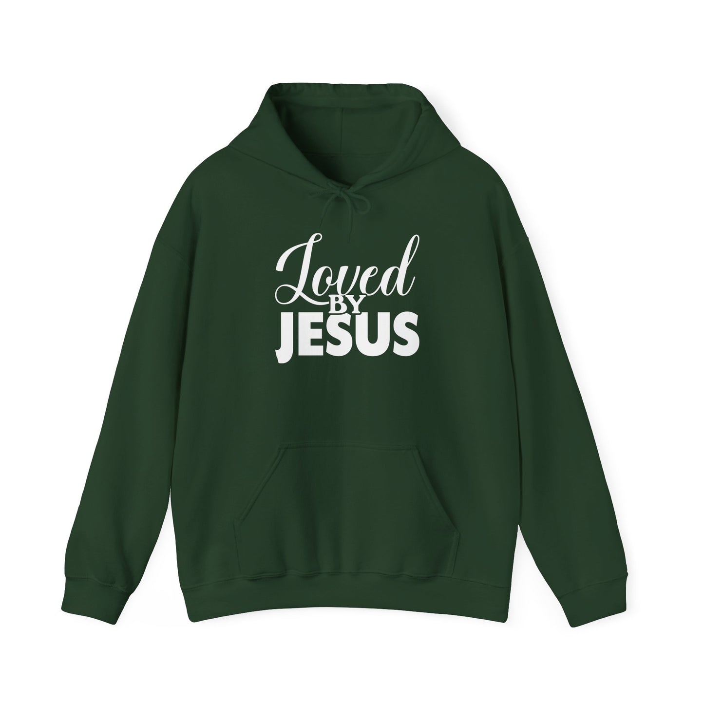 Loved by Jesus" Unisex Heavy Blend™ Hoodie – Comfortable, Stylish, Faith-Inspired Sweatshirt