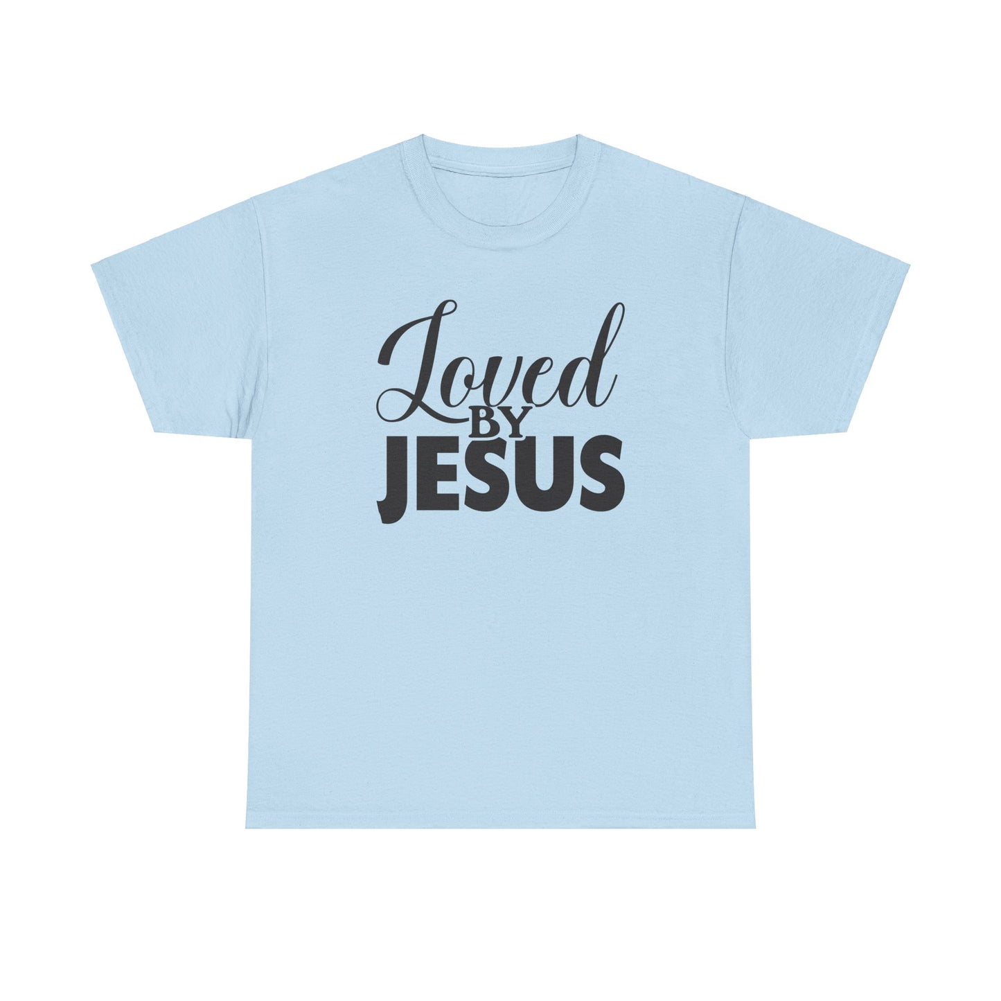 “Loved by Jesus - Unisex Heavy Cotton Tee | Faith-Based Inspirational T-Shirt for Everyday Wear”