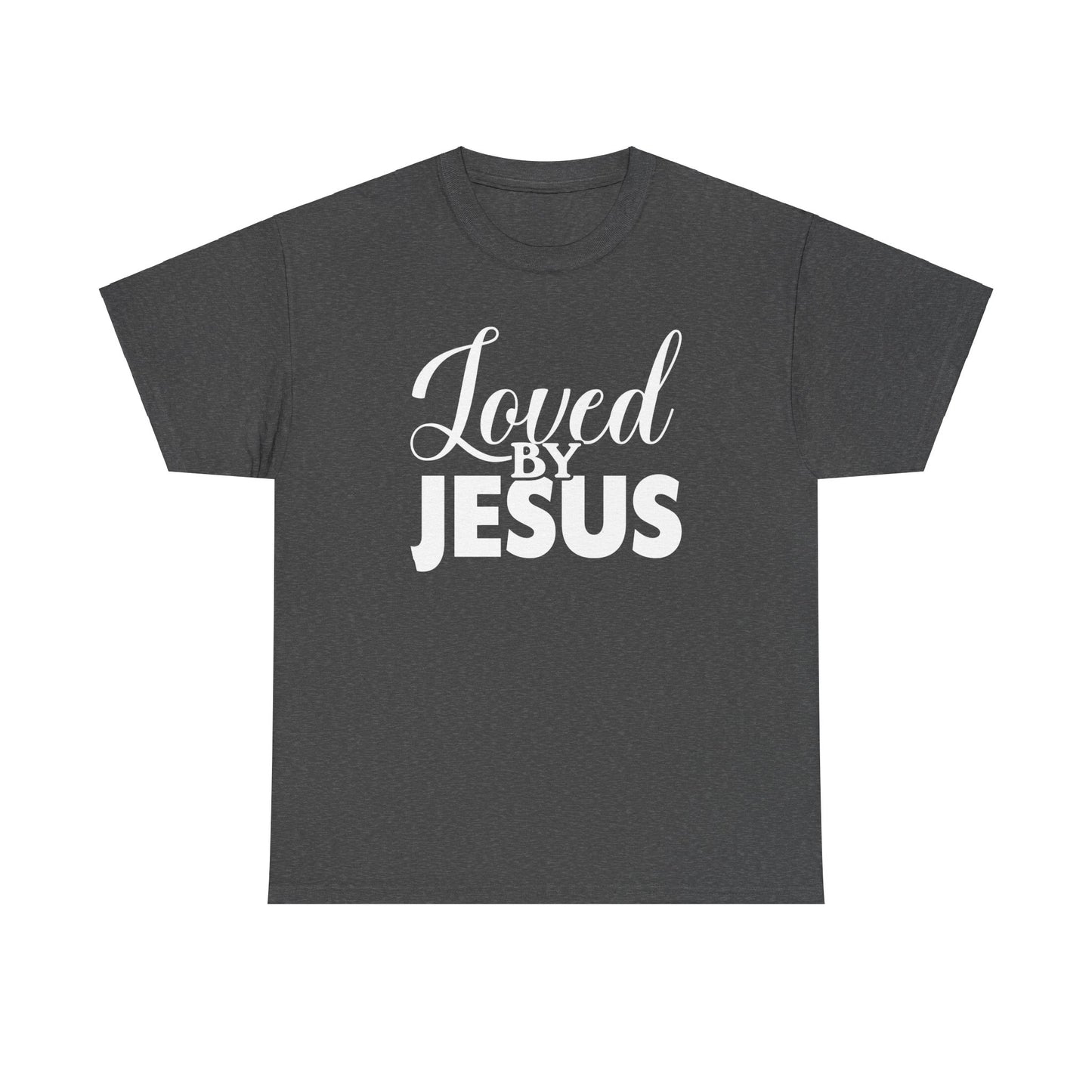 “Loved by Jesus - Unisex Heavy Cotton Tee | Faith-Based Inspirational T-Shirt for Everyday Wear”