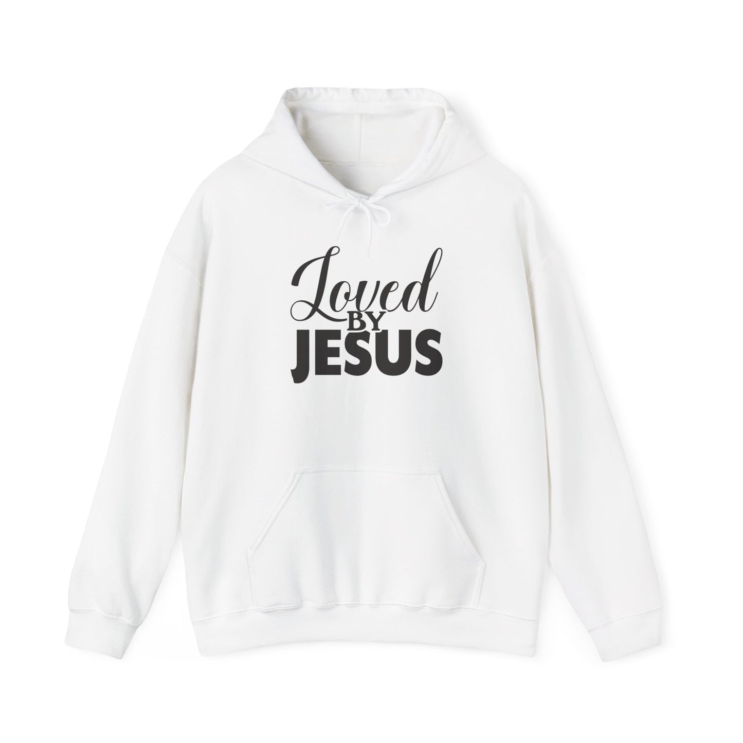 Loved by Jesus" Unisex Heavy Blend™ Hoodie – Comfortable, Stylish, Faith-Inspired Sweatshirt