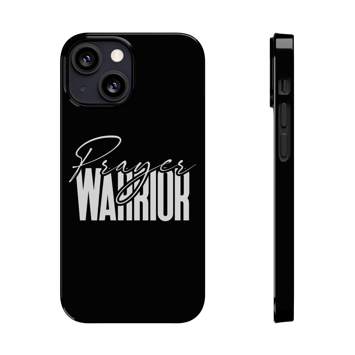 “Prayer Warrior Slim Phone Case – Sleek, Durable, and Inspirational Protection for iPhone Models 12-16”