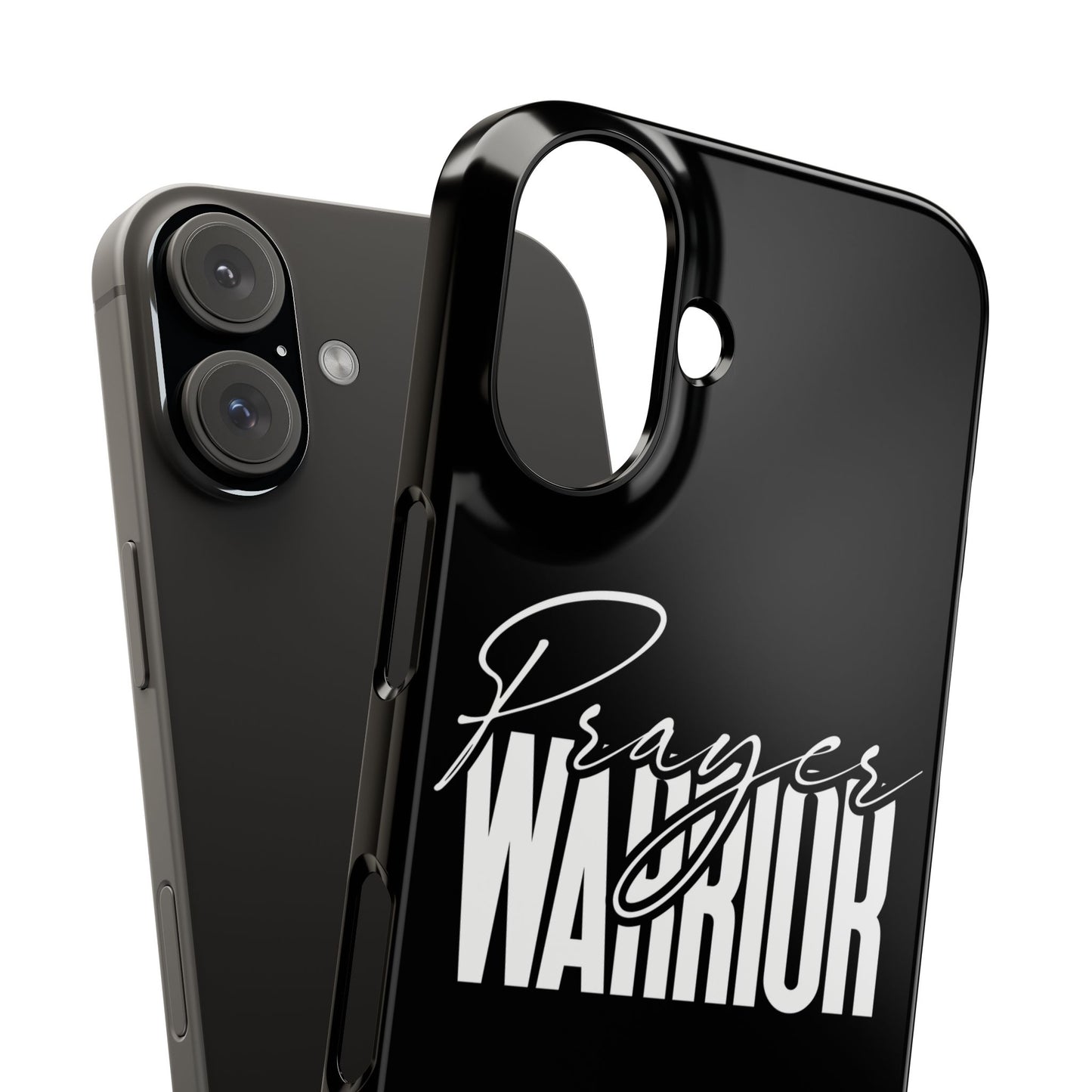 “Prayer Warrior Slim Phone Case – Sleek, Durable, and Inspirational Protection for iPhone Models 12-16”