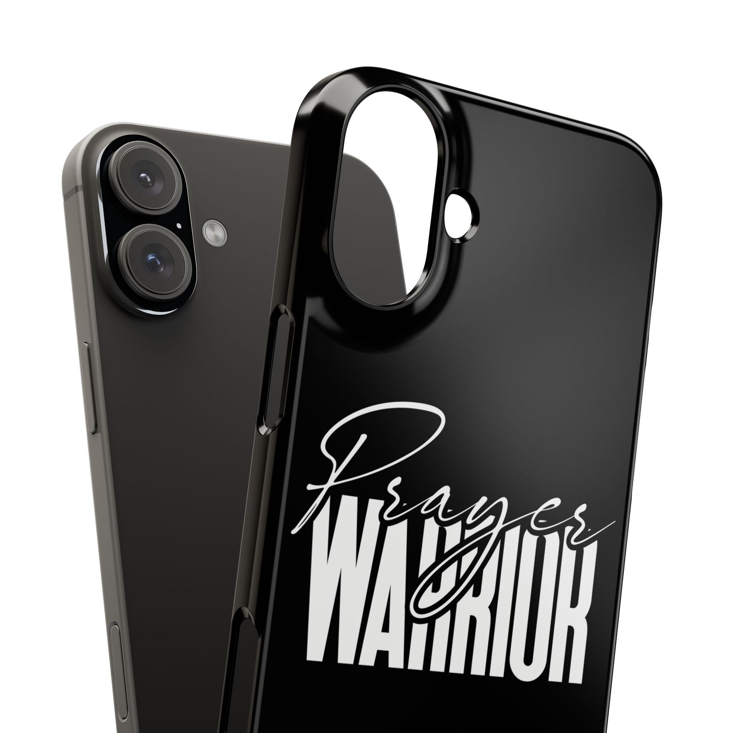 “Prayer Warrior Slim Phone Case – Sleek, Durable, and Inspirational Protection for iPhone Models 12-16”