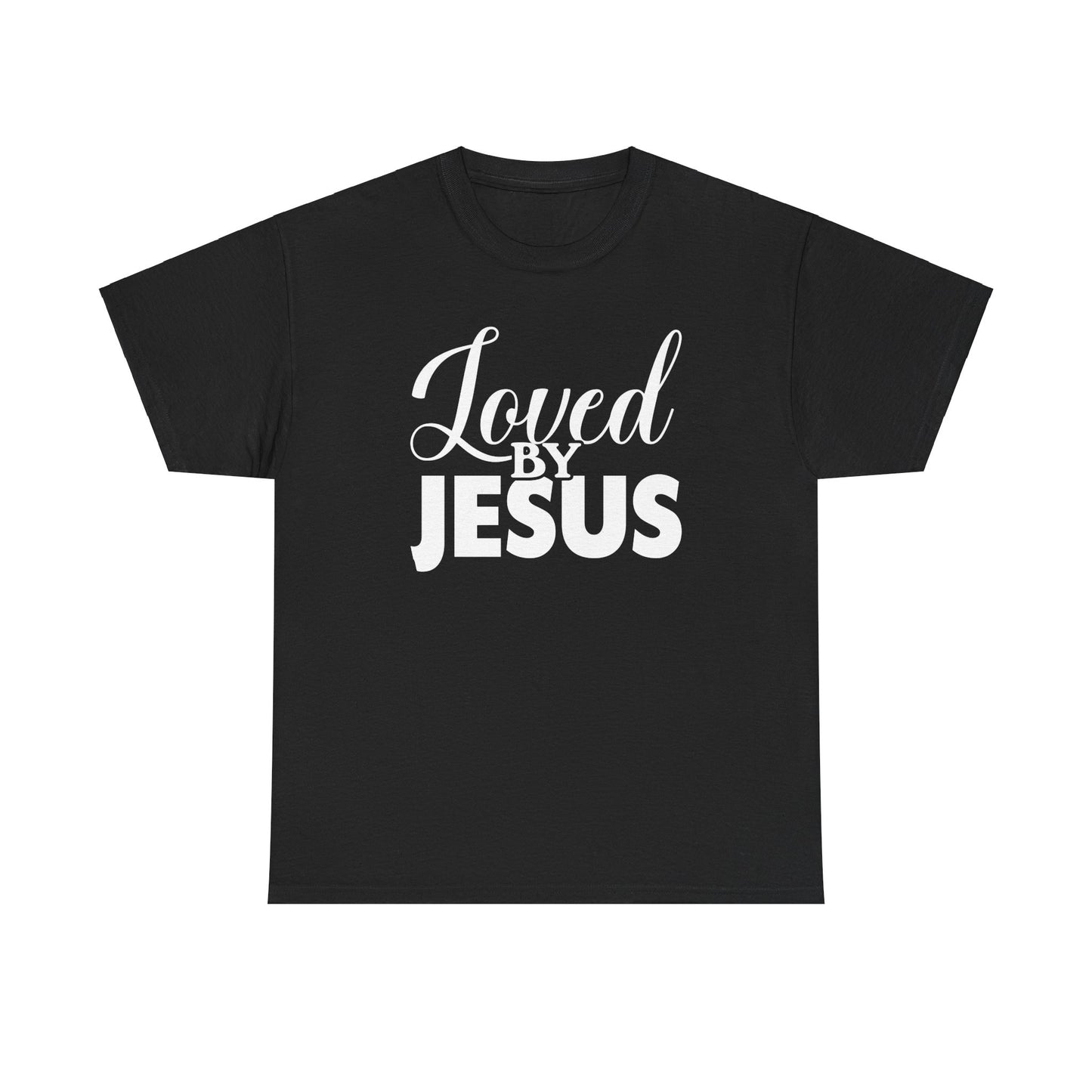 “Loved by Jesus - Unisex Heavy Cotton Tee | Faith-Based Inspirational T-Shirt for Everyday Wear”