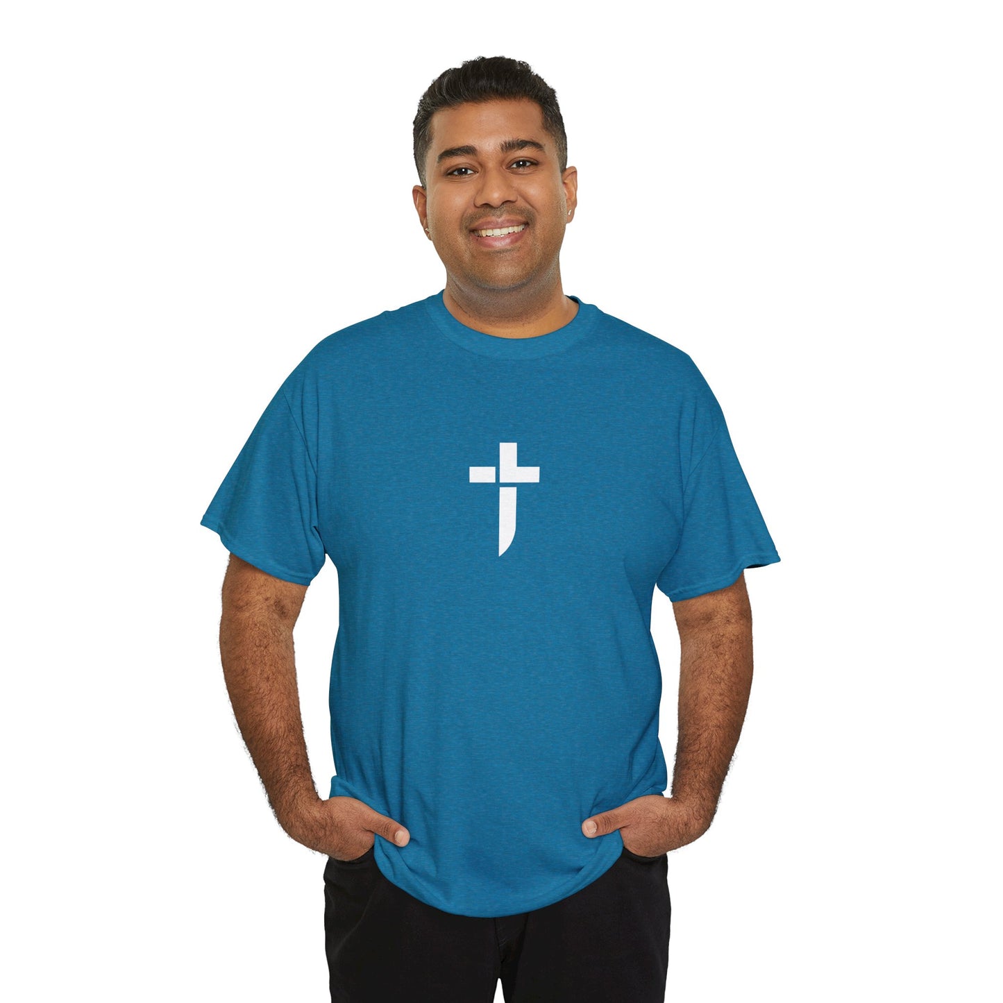 “Prayer Warrior Cross Unisex Heavy Cotton Tee”