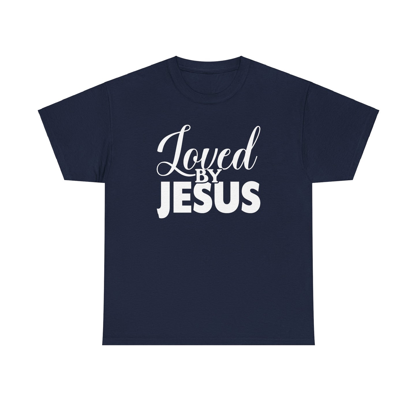 “Loved by Jesus - Unisex Heavy Cotton Tee | Faith-Based Inspirational T-Shirt for Everyday Wear”