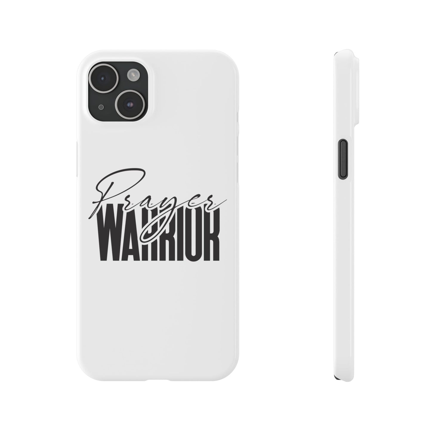 “Prayer Warrior Slim Phone Case – Sleek, Durable, and Inspirational Protection for iPhone Models 12-16”