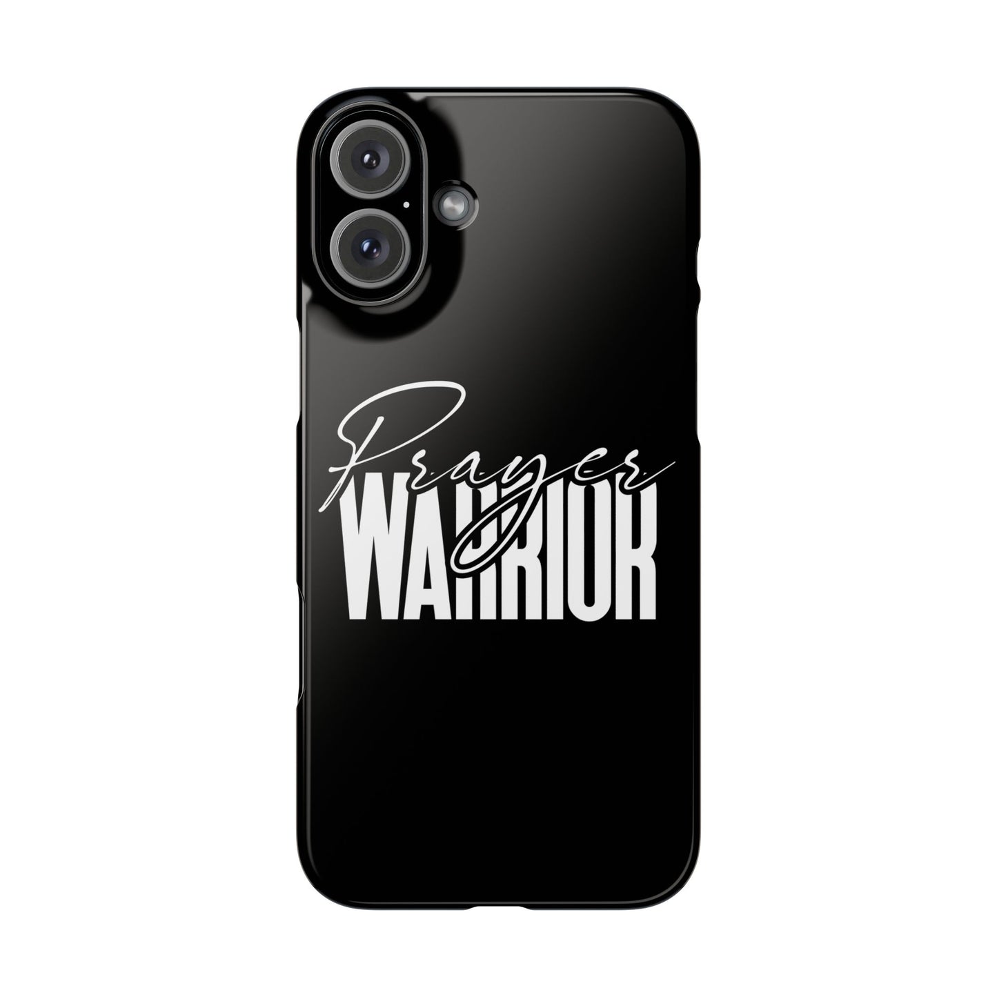 “Prayer Warrior Slim Phone Case – Sleek, Durable, and Inspirational Protection for iPhone Models 12-16”