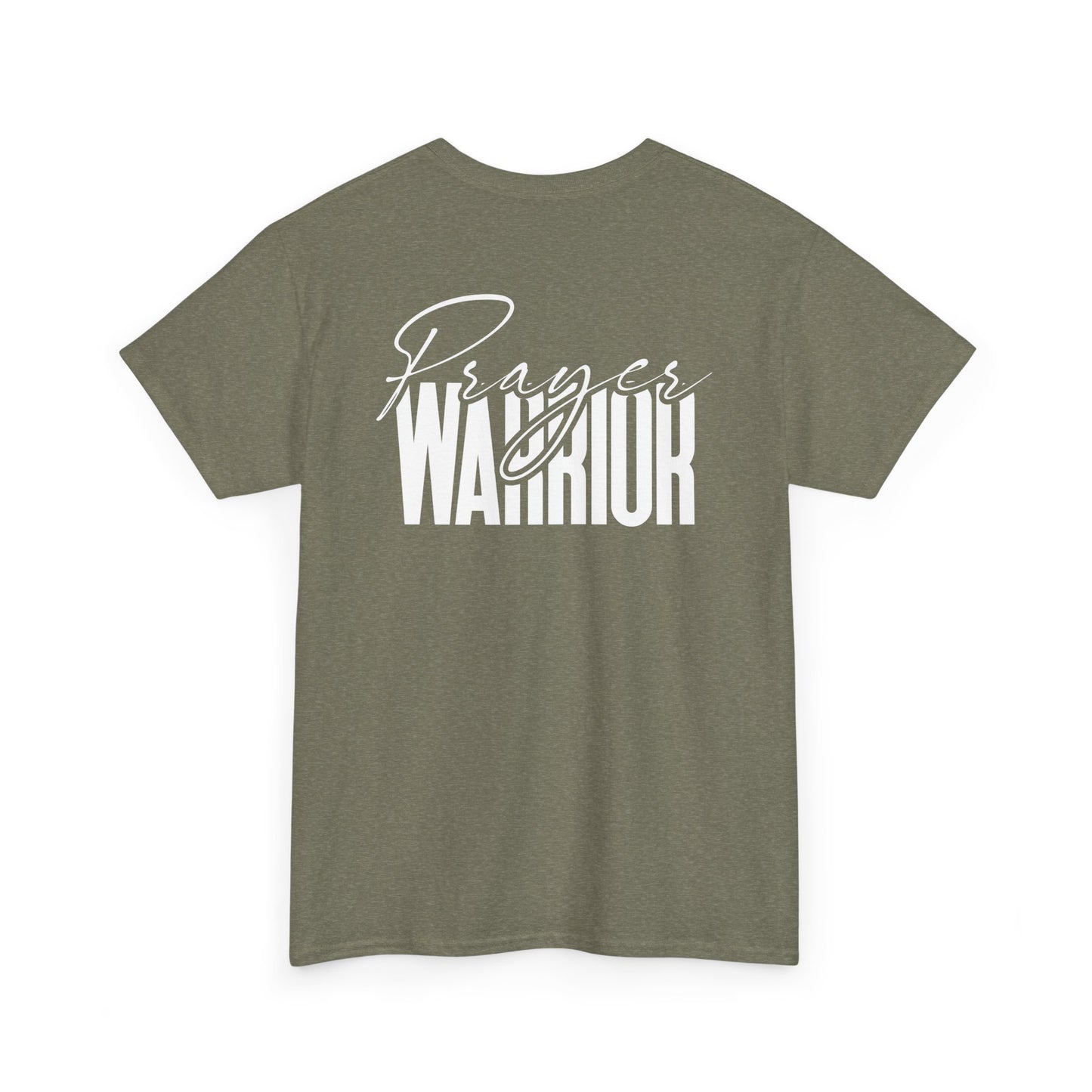 “Prayer Warrior Cross Unisex Heavy Cotton Tee”