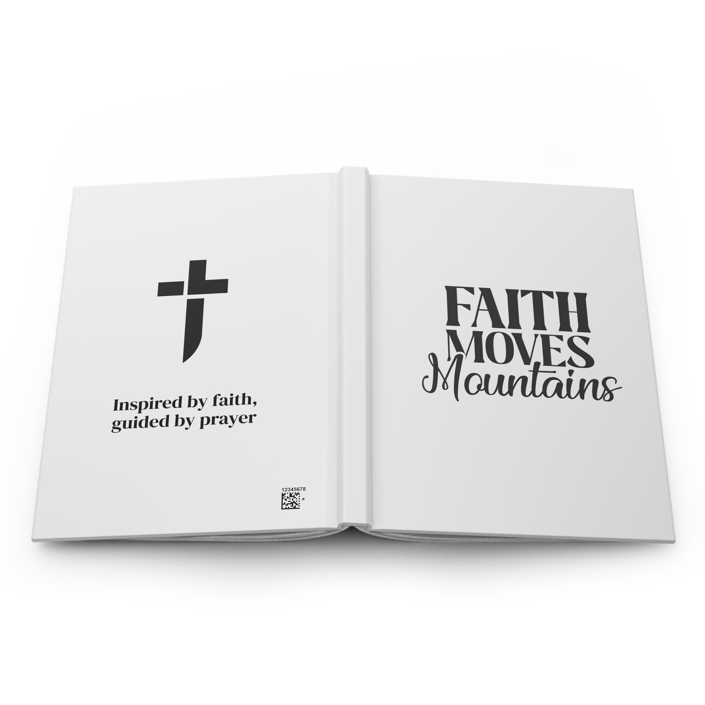 "Faith Moves Mountains Matte Hardcover Journal"