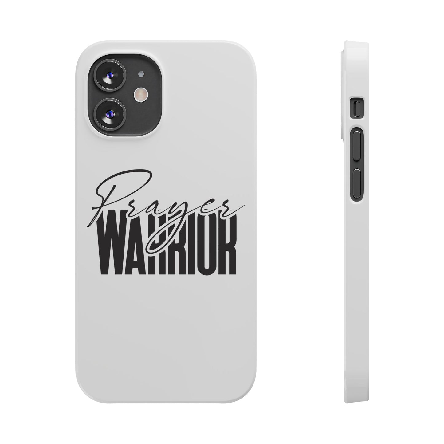 “Prayer Warrior Slim Phone Case – Sleek, Durable, and Inspirational Protection for iPhone Models 12-16”