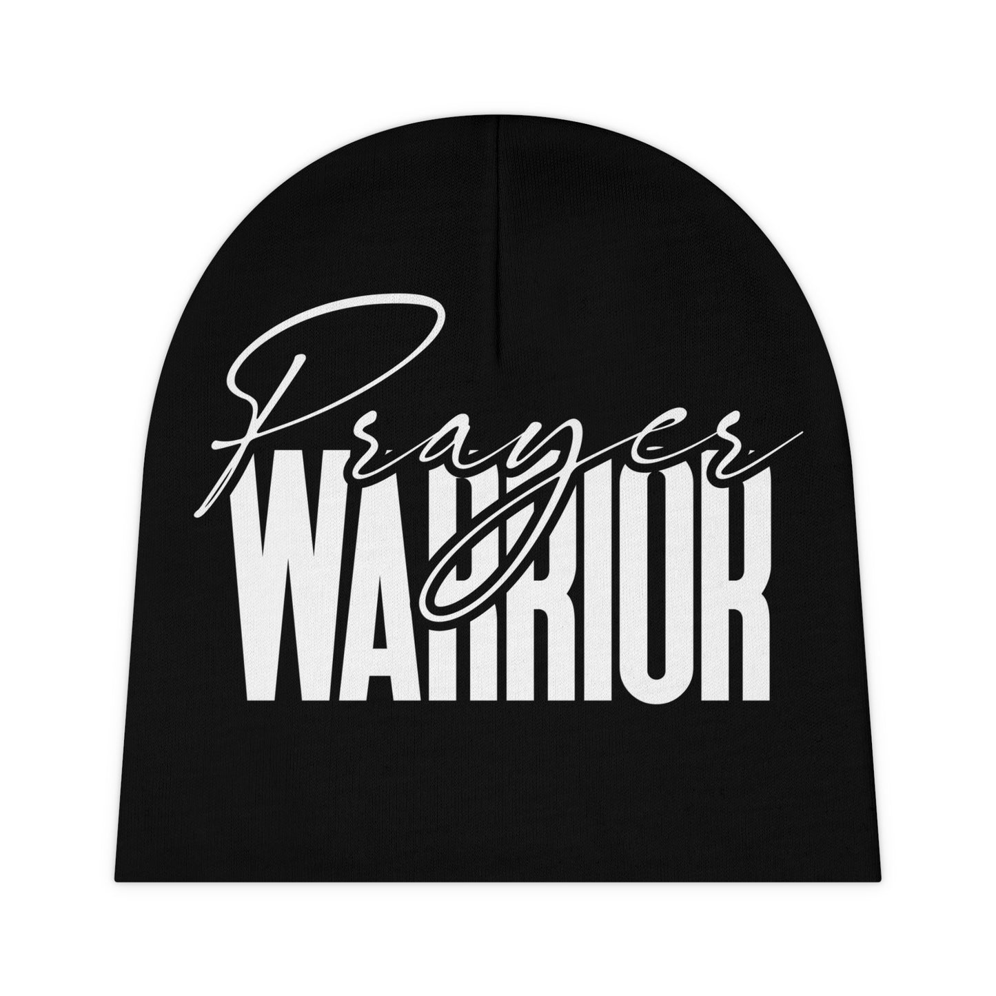 “Prayer Warrior Baby Beanie - Soft and Inspiring All-Over Print”