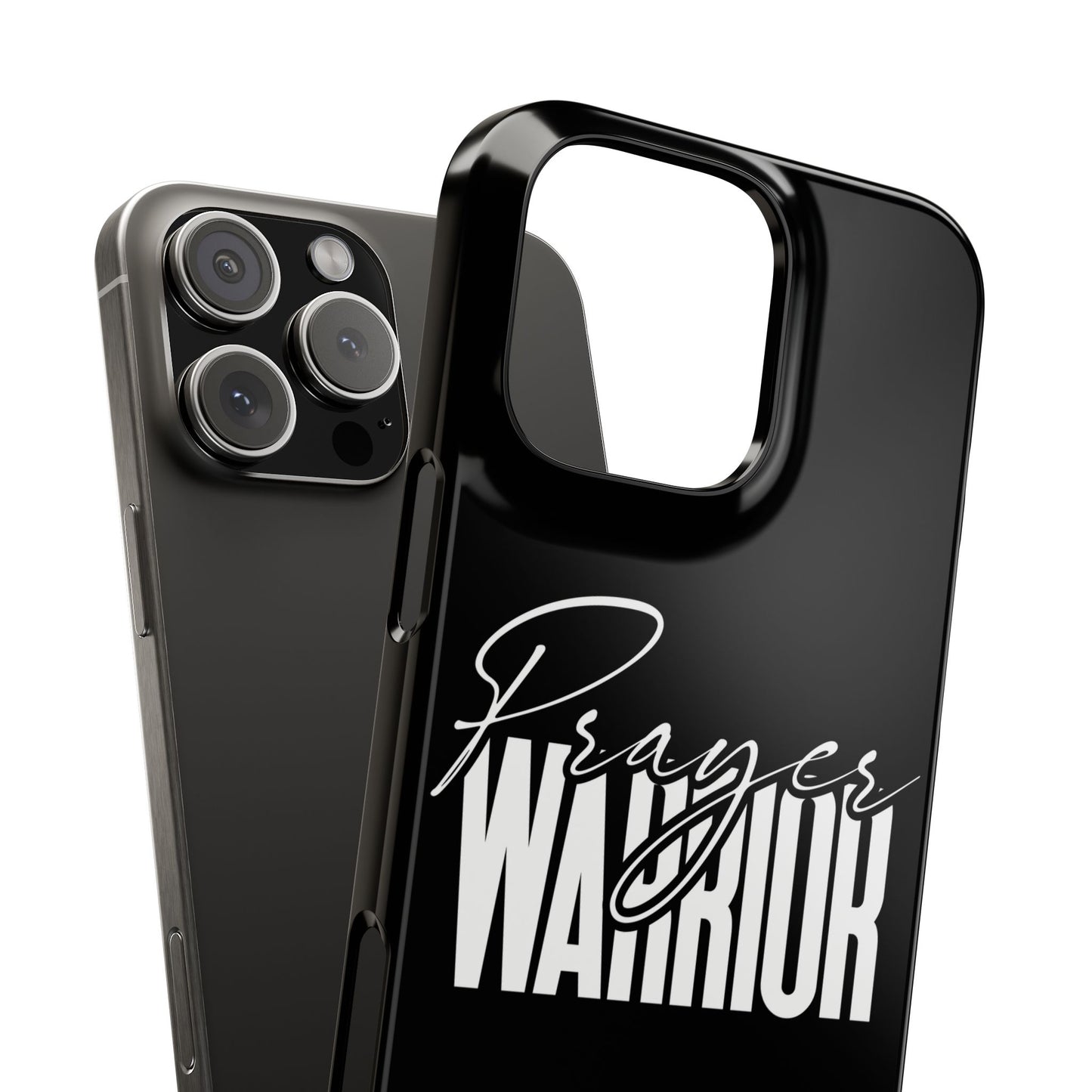 “Prayer Warrior Slim Phone Case – Sleek, Durable, and Inspirational Protection for iPhone Models 12-16”