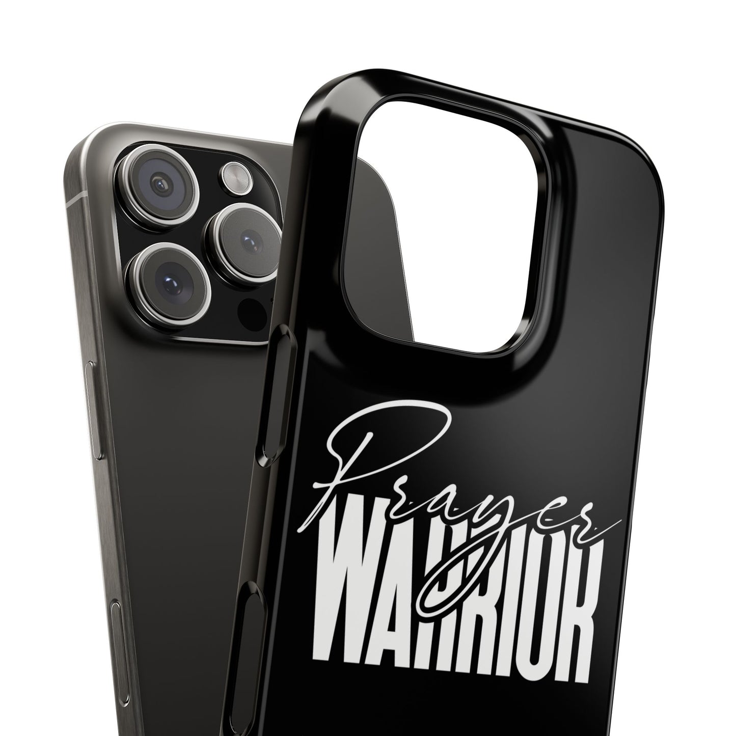 “Prayer Warrior Slim Phone Case – Sleek, Durable, and Inspirational Protection for iPhone Models 12-16”