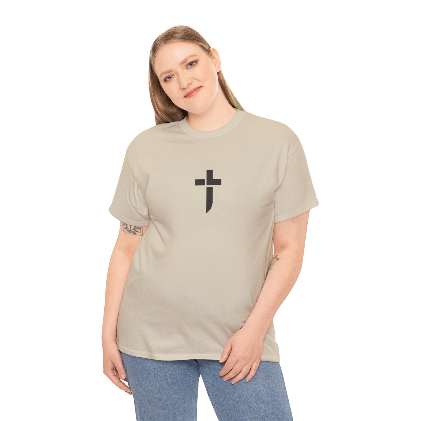 “Prayer Warrior Cross Unisex Heavy Cotton Tee”