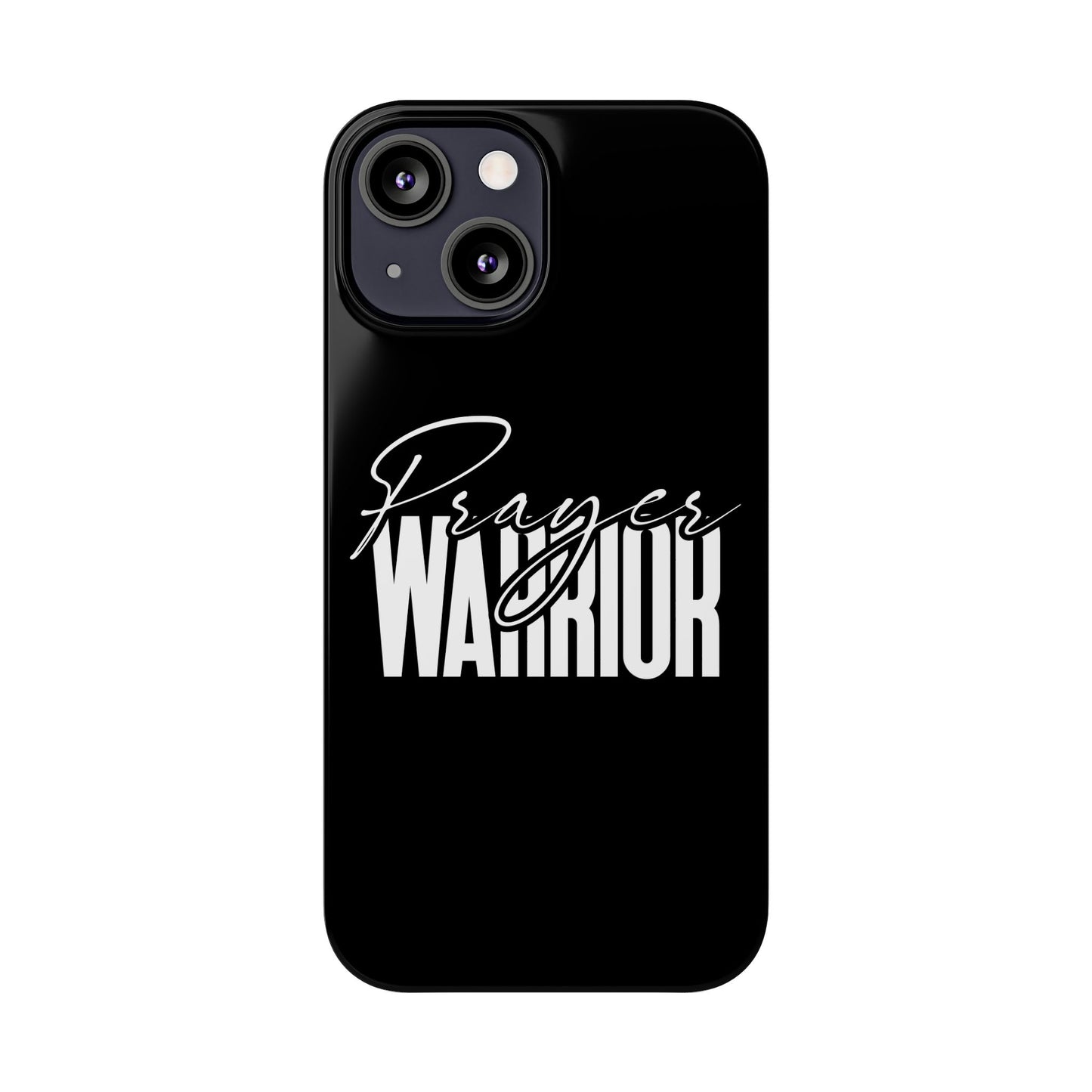 “Prayer Warrior Slim Phone Case – Sleek, Durable, and Inspirational Protection for iPhone Models 12-16”