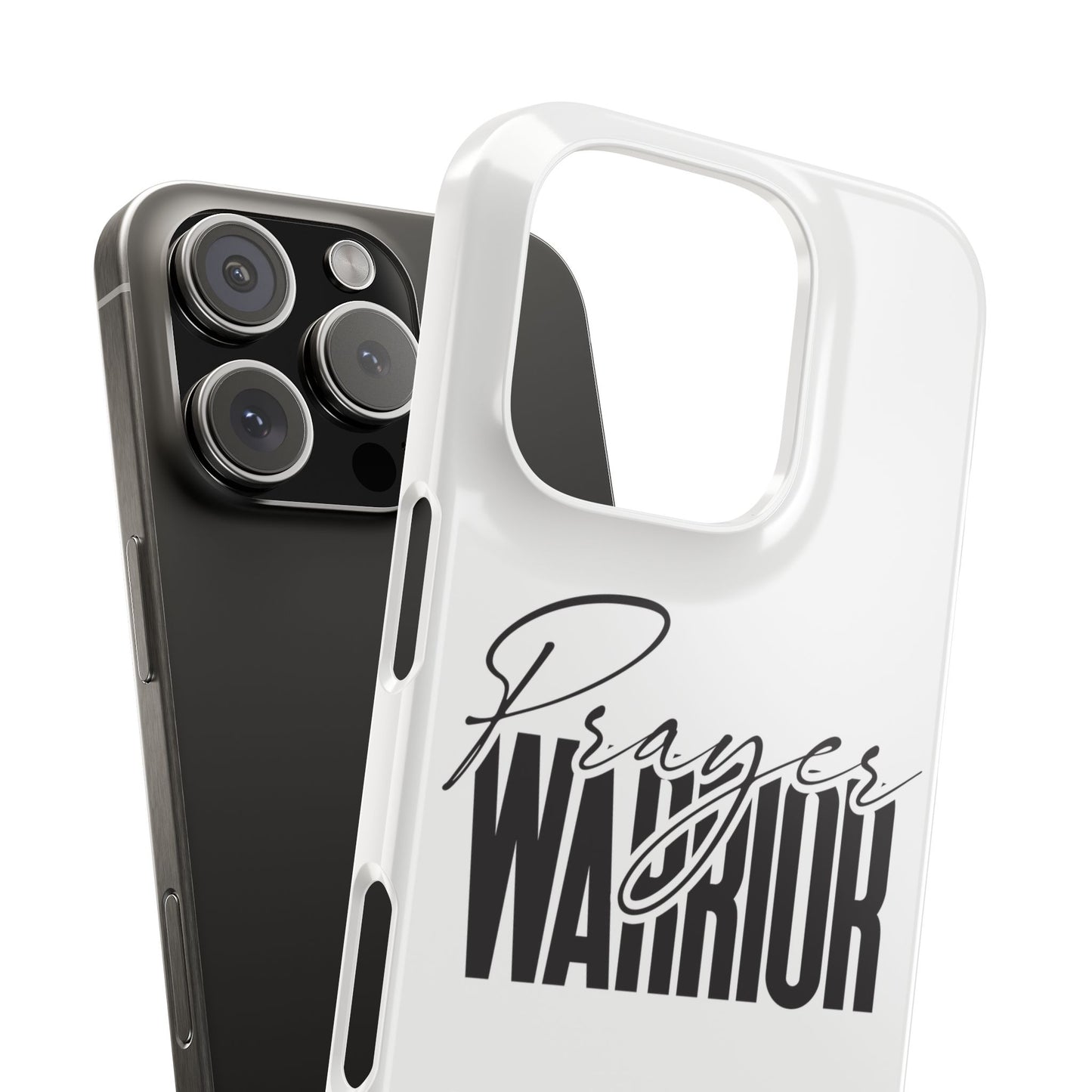 “Prayer Warrior Slim Phone Case – Sleek, Durable, and Inspirational Protection for iPhone Models 12-16”