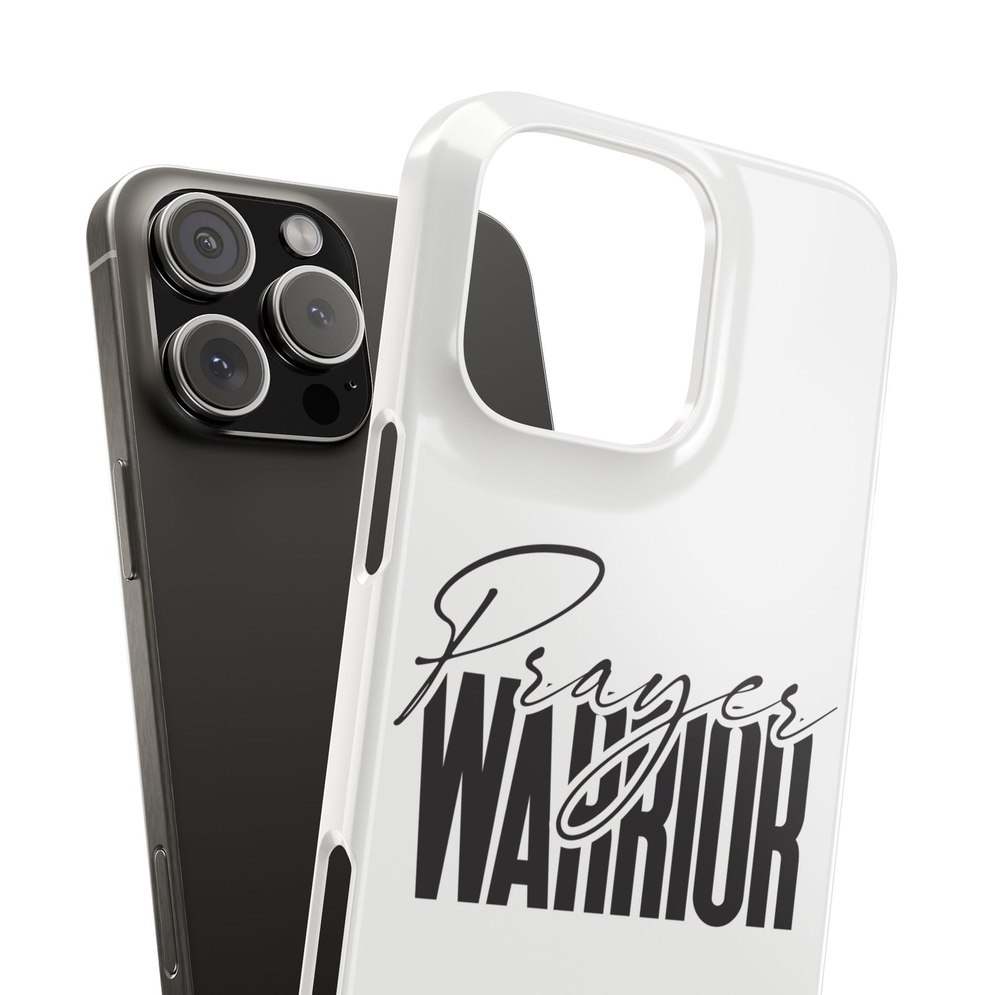 “Prayer Warrior Slim Phone Case – Sleek, Durable, and Inspirational Protection for iPhone Models 12-16”