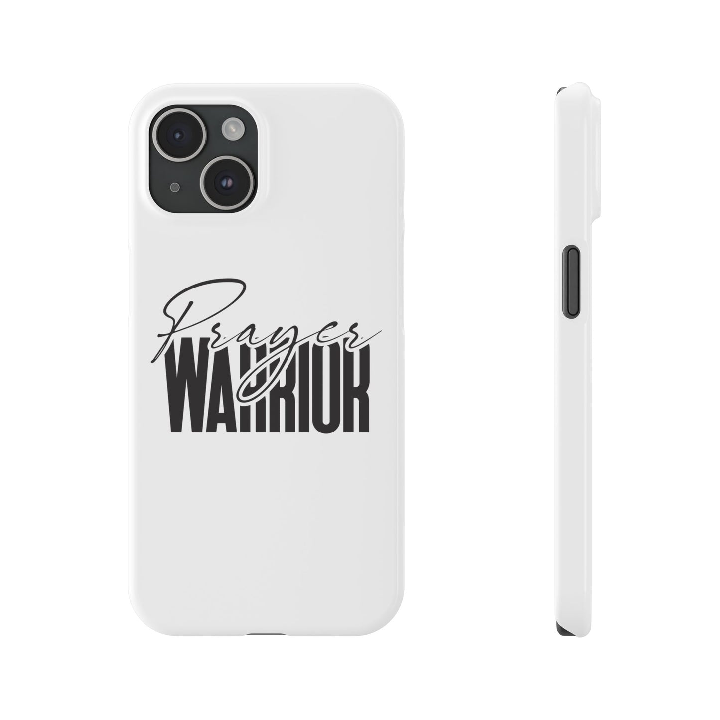 “Prayer Warrior Slim Phone Case – Sleek, Durable, and Inspirational Protection for iPhone Models 12-16”