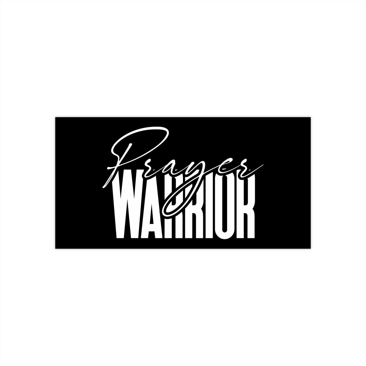 "Prayer Warrior Bumper Stickers - Durable, Weatherproof, and Inspirational Design for Cars, Laptops, and More"