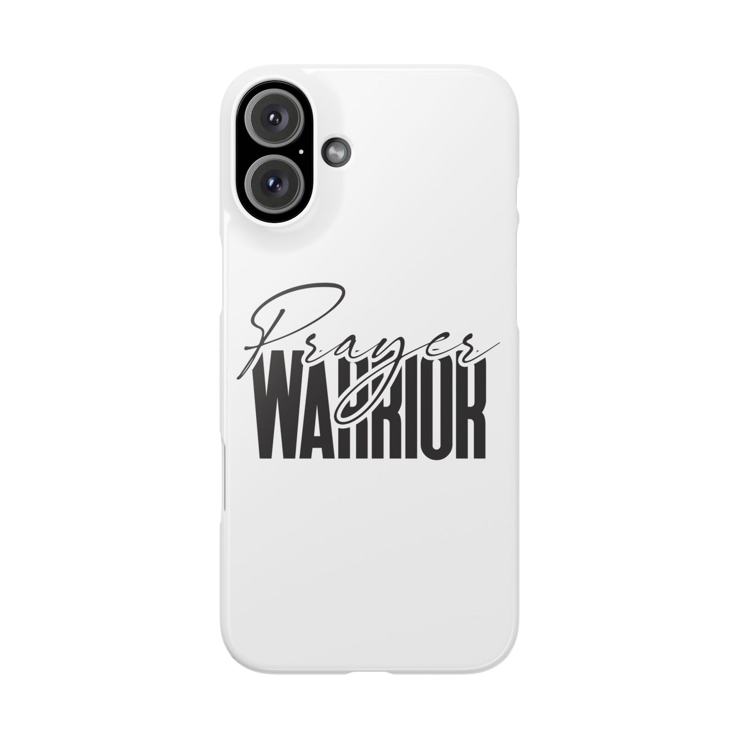 “Prayer Warrior Slim Phone Case – Sleek, Durable, and Inspirational Protection for iPhone Models 12-16”