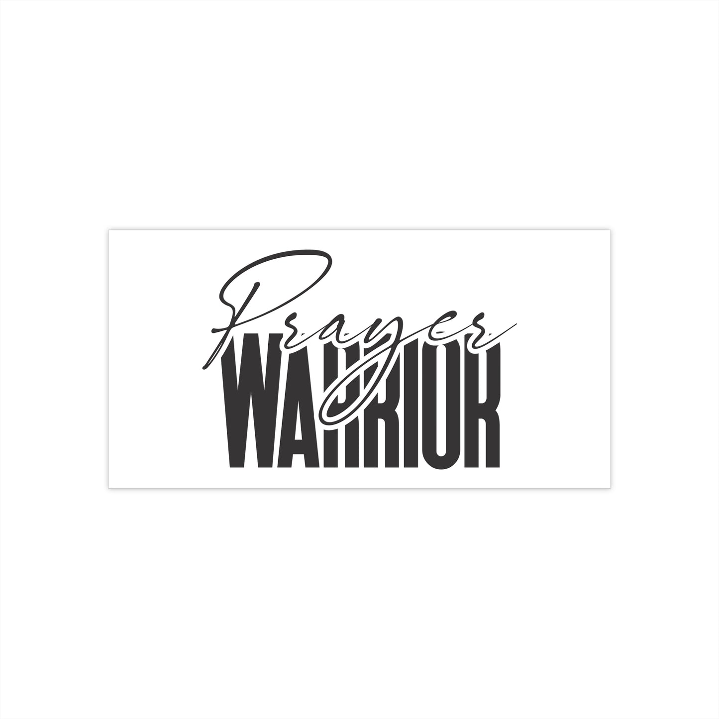 "Prayer Warrior Bumper Stickers - Durable, Weatherproof, and Inspirational Design for Cars, Laptops, and More"