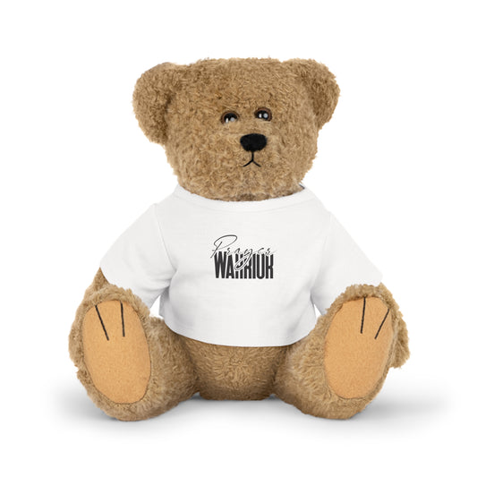 "Prayer Warrior Plush Toys: Bear, Bunny, Elephant & Sheep with Faith-Inspired T-Shirts"