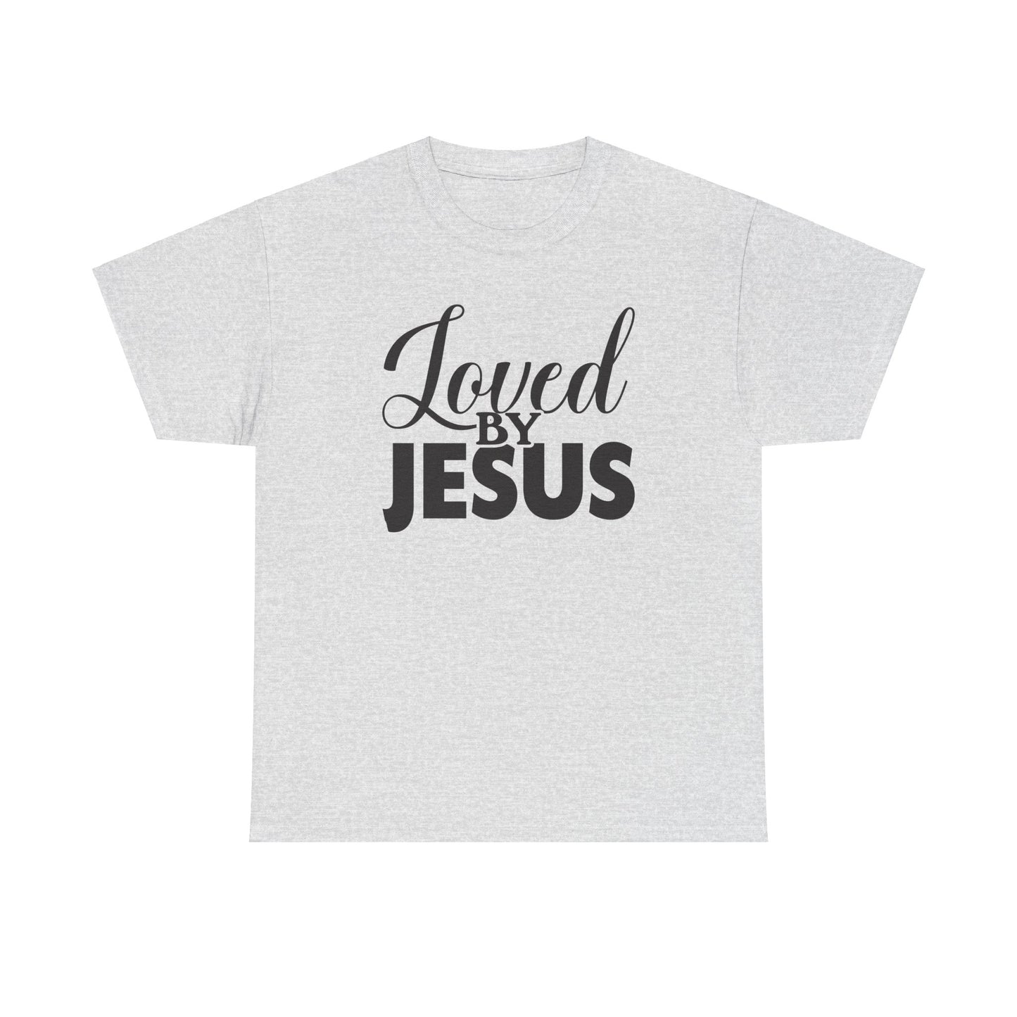 “Loved by Jesus - Unisex Heavy Cotton Tee | Faith-Based Inspirational T-Shirt for Everyday Wear”