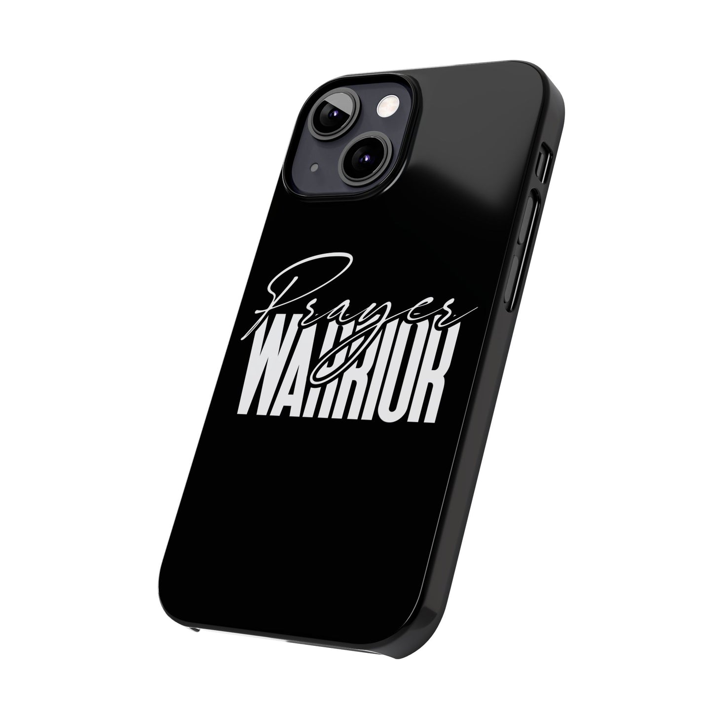 “Prayer Warrior Slim Phone Case – Sleek, Durable, and Inspirational Protection for iPhone Models 12-16”