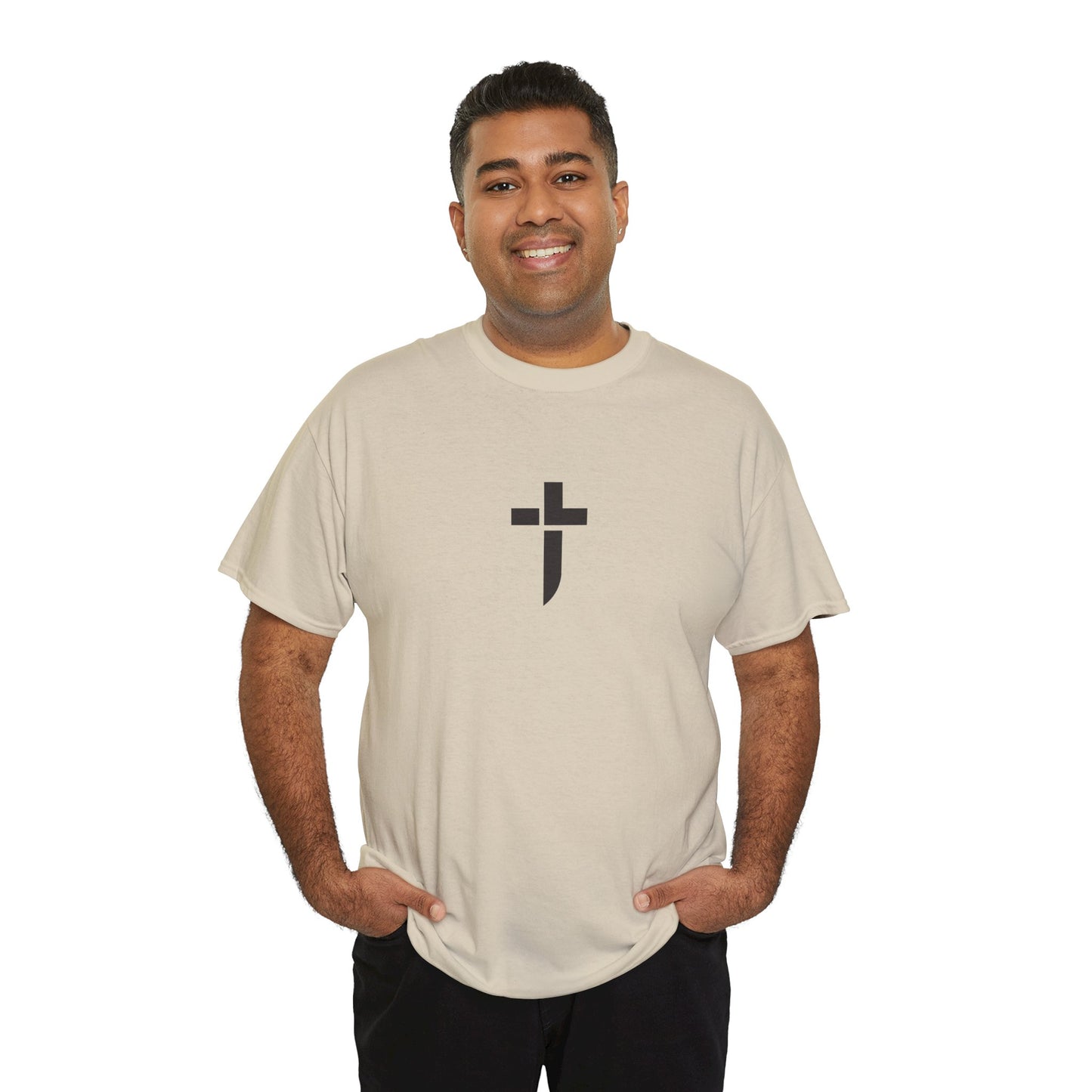 “Prayer Warrior Cross Unisex Heavy Cotton Tee”