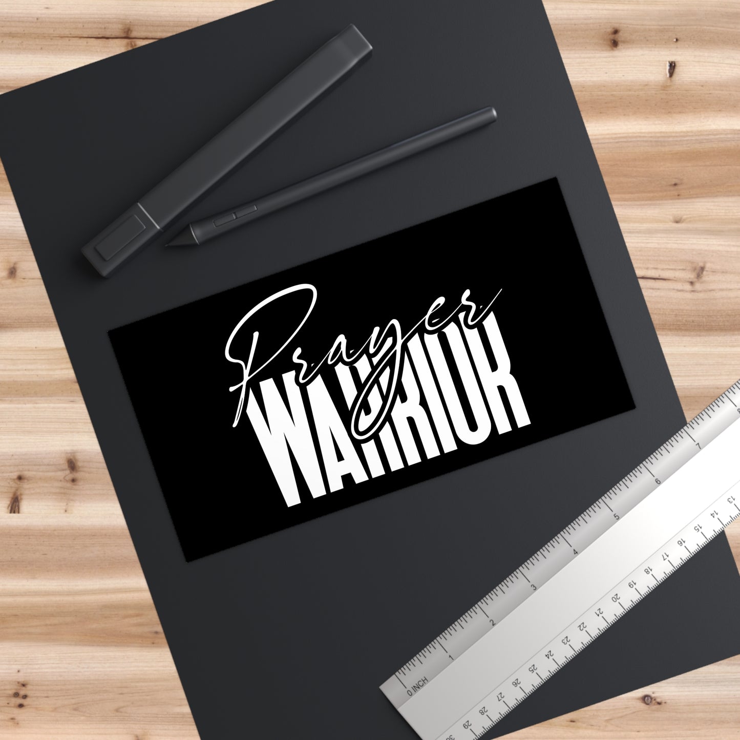 "Prayer Warrior Bumper Stickers - Durable, Weatherproof, and Inspirational Design for Cars, Laptops, and More"