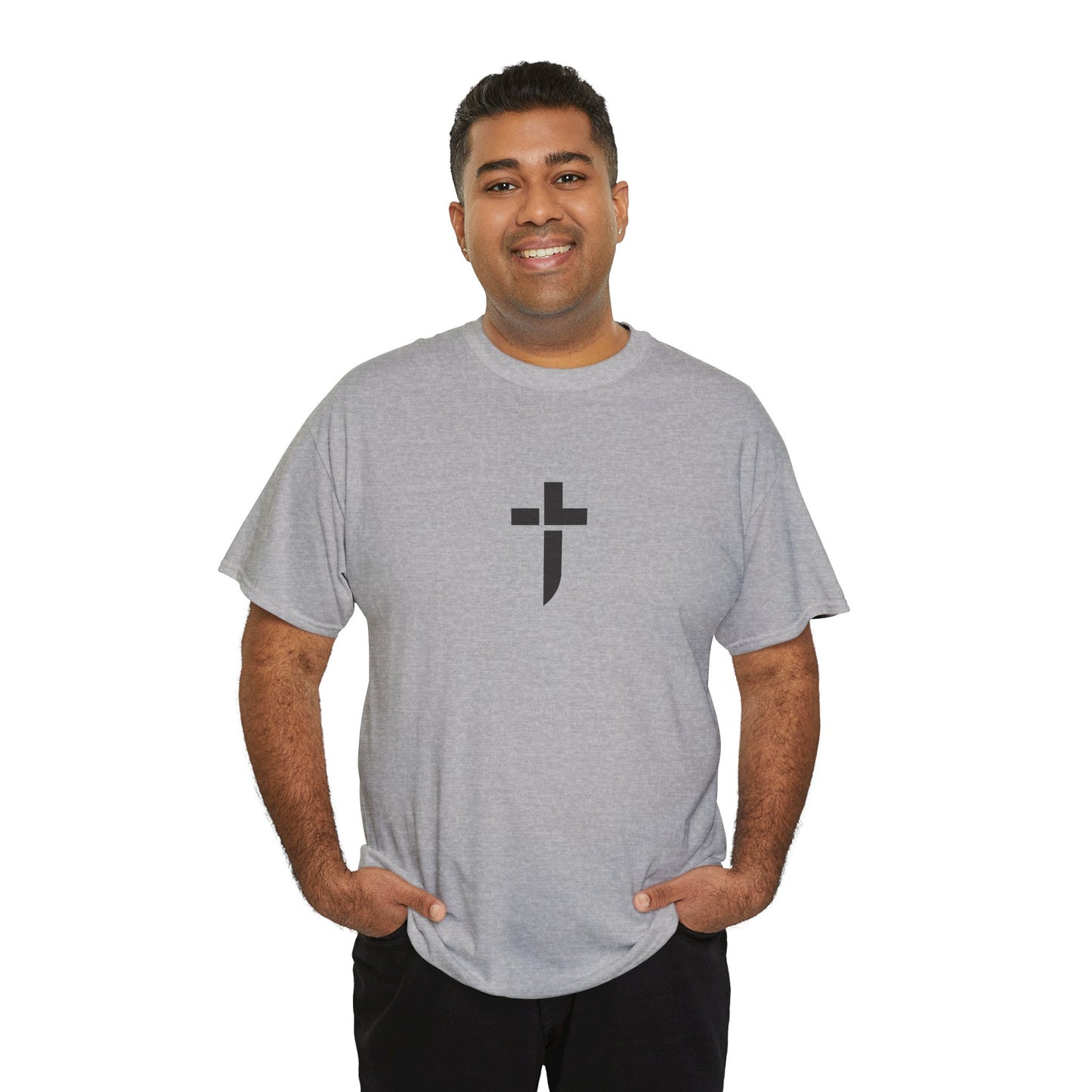 “Prayer Warrior Cross Unisex Heavy Cotton Tee”