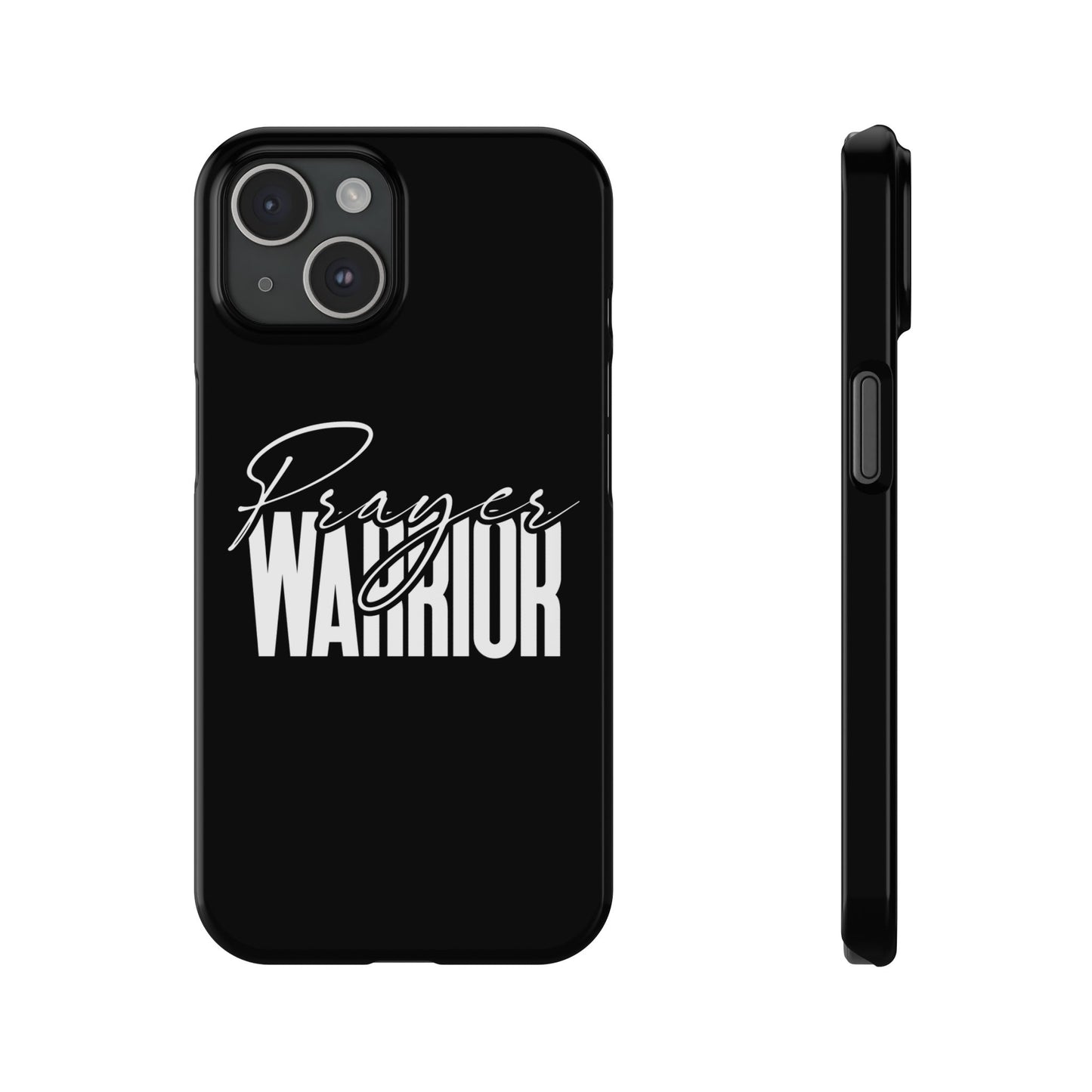 “Prayer Warrior Slim Phone Case – Sleek, Durable, and Inspirational Protection for iPhone Models 12-16”