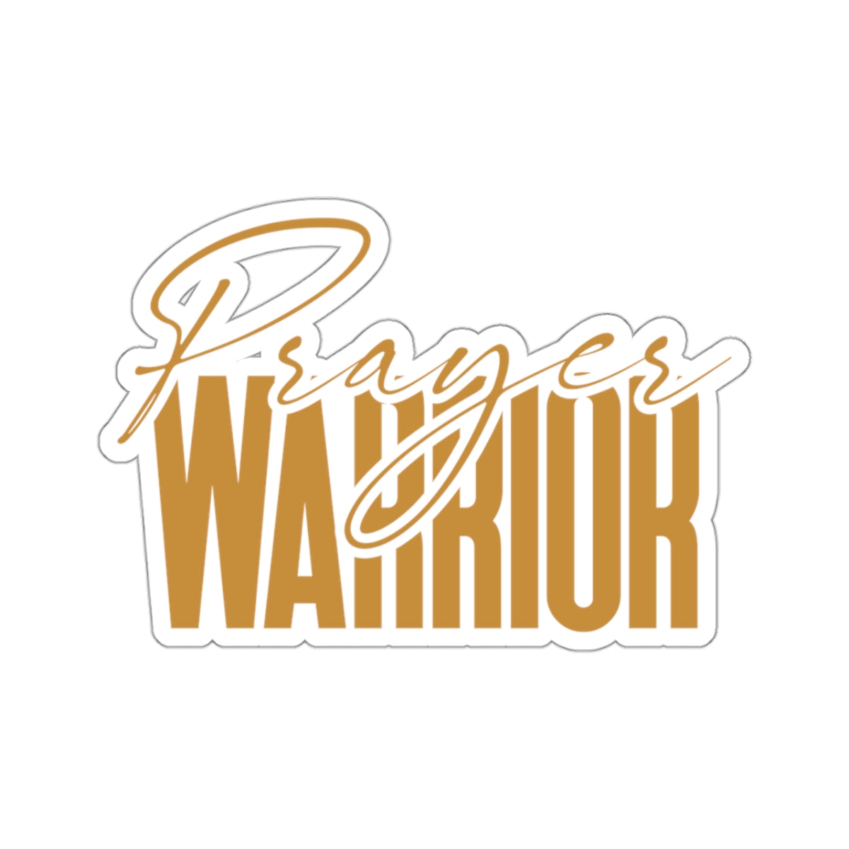 “Prayer Warrior Kiss-Cut Stickers – Durable, Stylish, and Perfect for Any Surface”