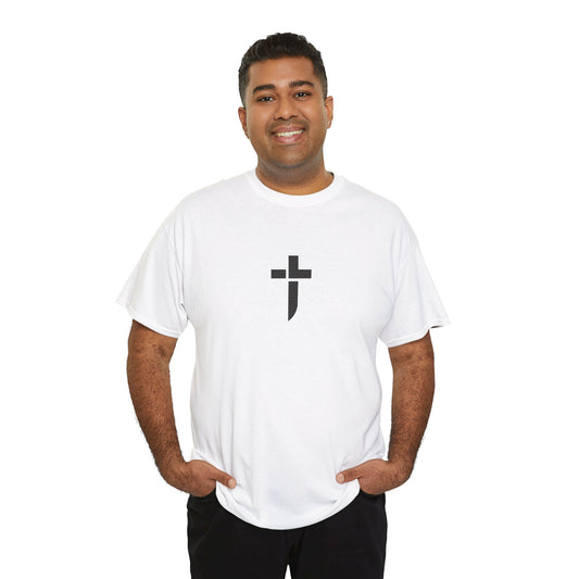 “Prayer Warrior Cross Unisex Heavy Cotton Tee”